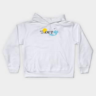 sun out gun out Kids Hoodie